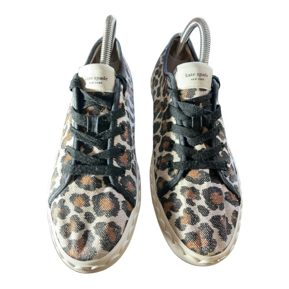 Kate Spade New York Vale Leopard Print Sneakers - Size 8.5